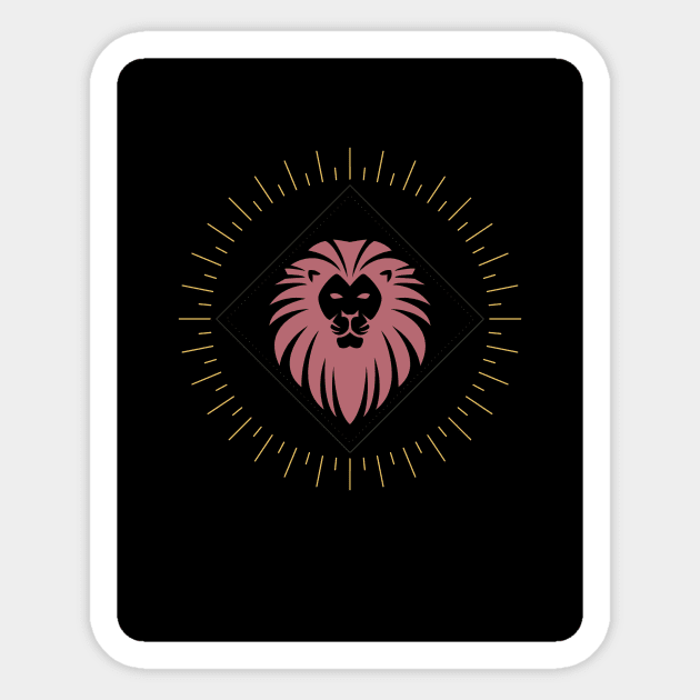Be Brave like a lion Sticker by Christina's Designs